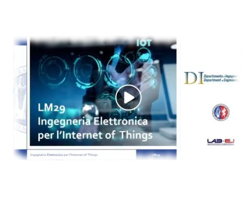 Presentazione Ingegneria elettronica per l'Internet-of-Things (LM29)