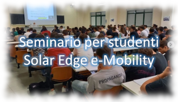 Seminario aziendale per gli studenti - Solar Edge e-Mobility